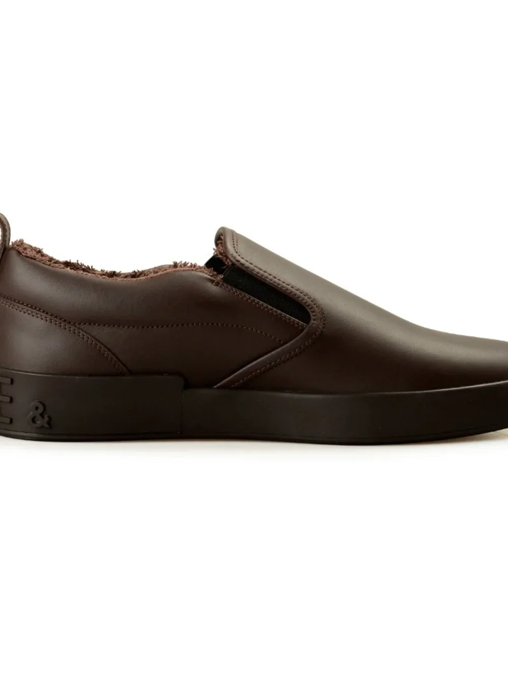 Dolce & Gabbana Men's Brown Leather Slip On Loafers Shoes US 11 IT 44